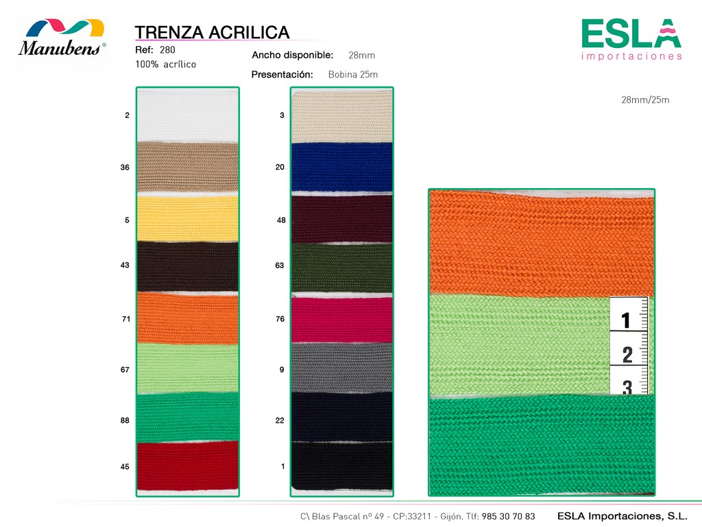 TRENZA ACRILICA 280