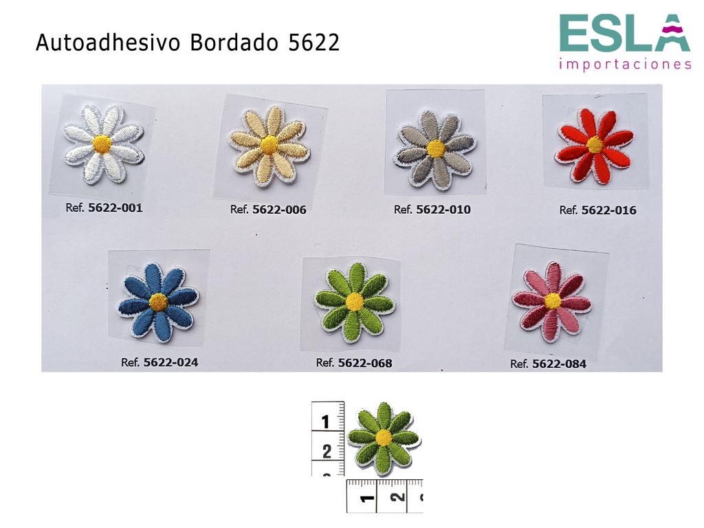 AUTOADHESIVO BORDADO 5622 FLORES