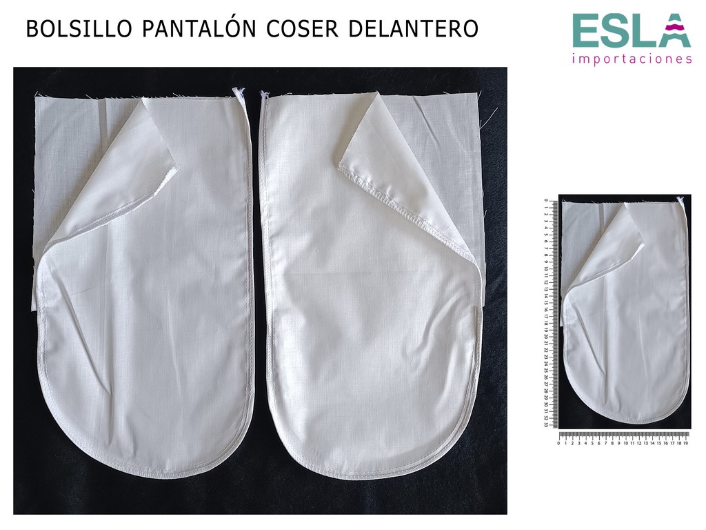 BOLSILLO BOLSO PANTALON COSER DELANTERO