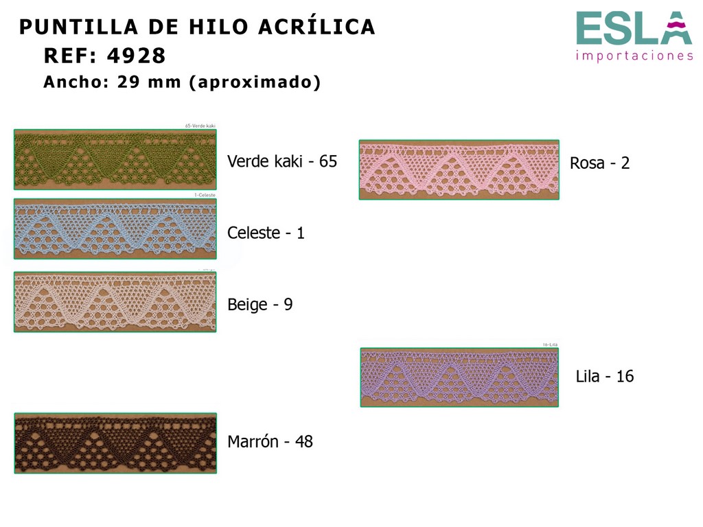 PUNTILLA HILO ACRILICA 4928