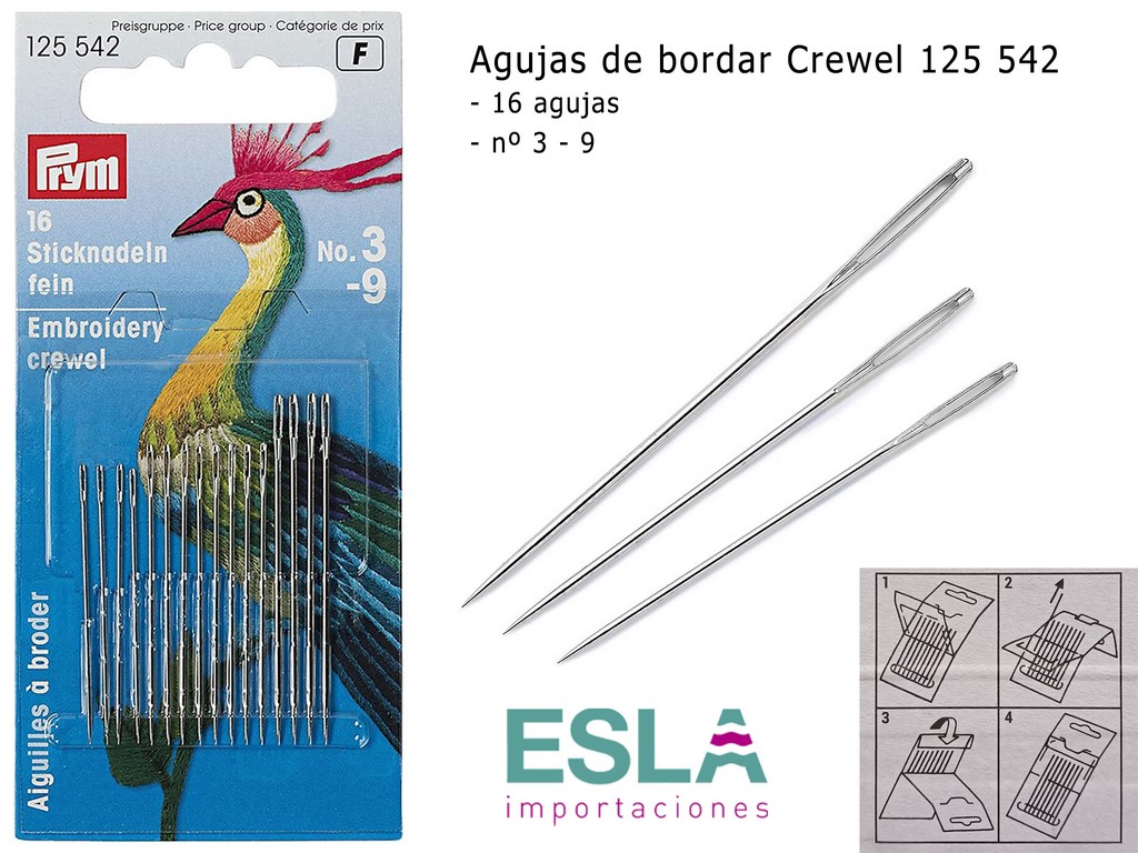 AGUJAS BORDAR CREWEL 125542