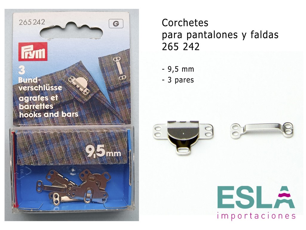 CORCHETES PARA FALDA PANTALON 265242