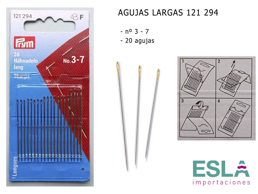 AGUJAS COSER LARGAS 121294