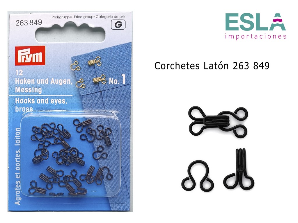 CORCHETES LATON NEGRO 263849