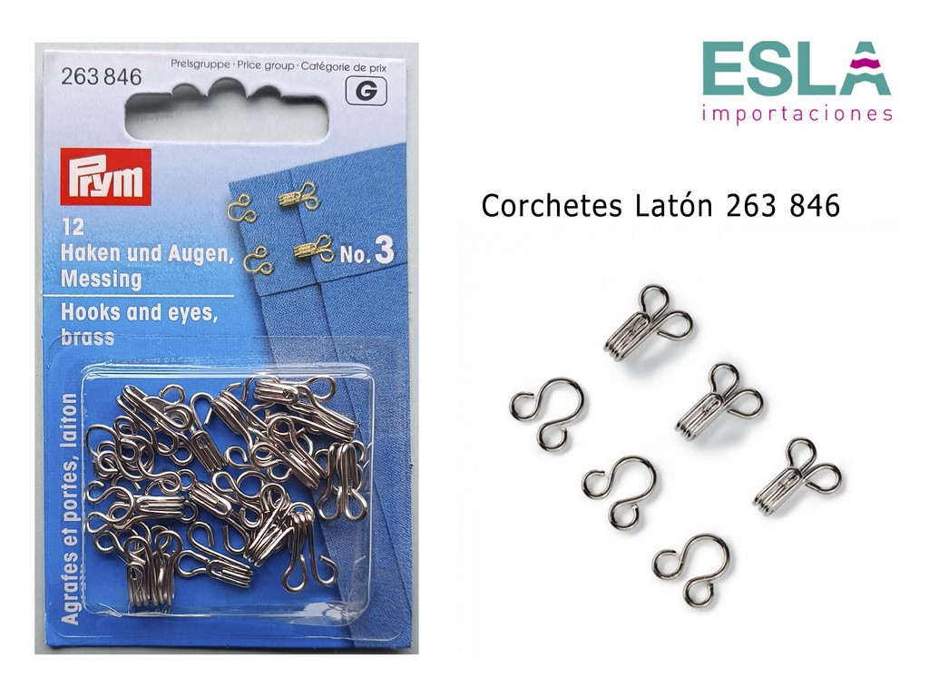 CORCHETES LATON PLATA 263846