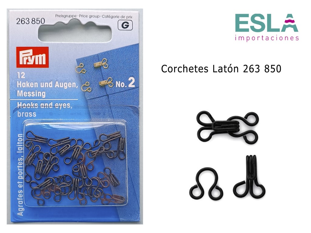 CORCHETES LATON NEGRO 263850