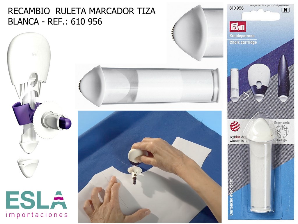 RECAMBIO RULETA DENTADA MARCADOR TIZA BLANCA 610956