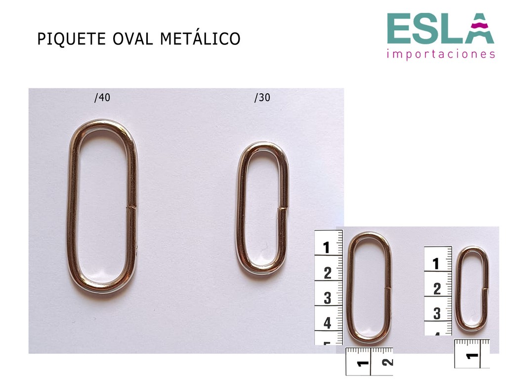 PIQUETE OVAL METALICO