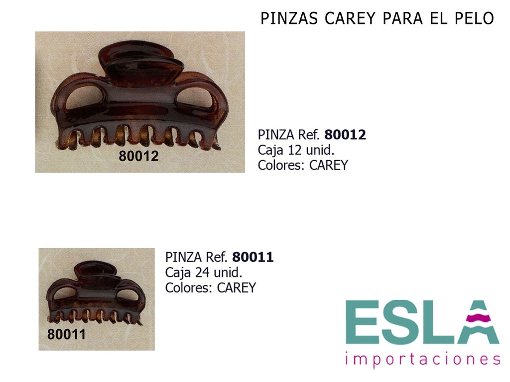 PINZAS PELO CAREY 80011 80012