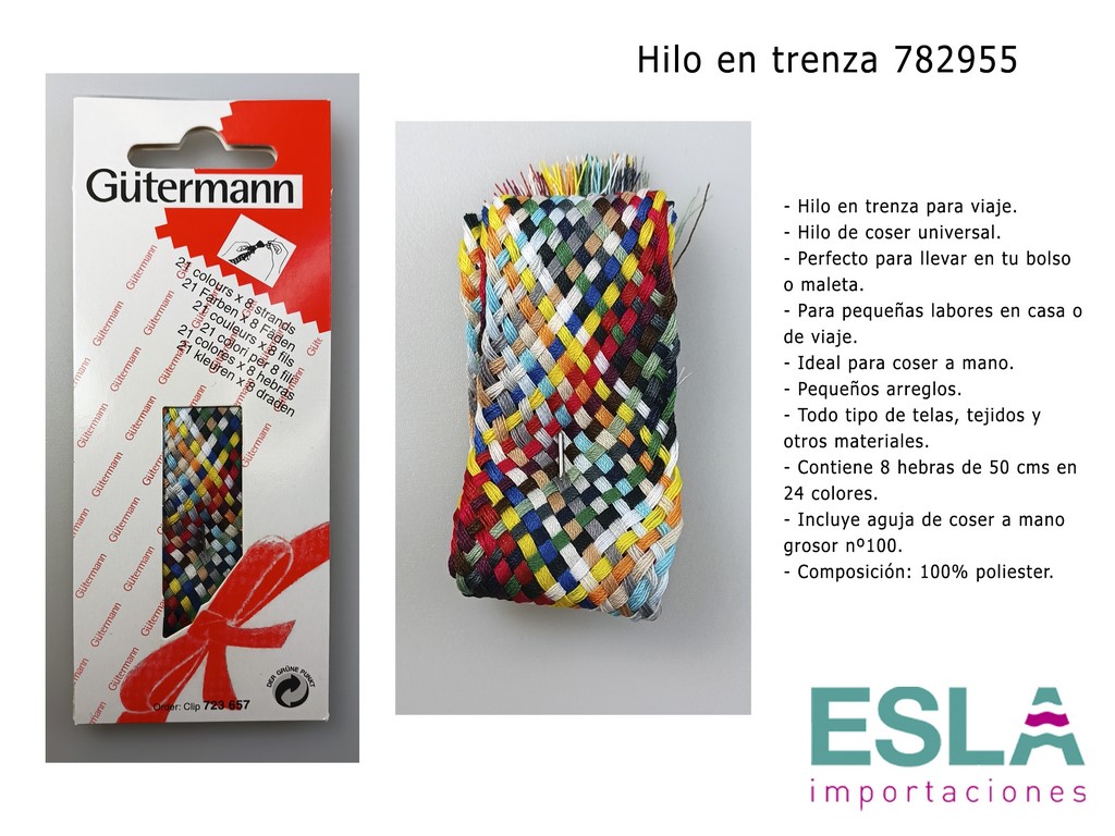 Hilo Gutermann Coselotodo para Costura a Mano y Máquina de coser, Color  Naranja, con 100 mts. Poliéster, caja con 6 carretes del mismo color