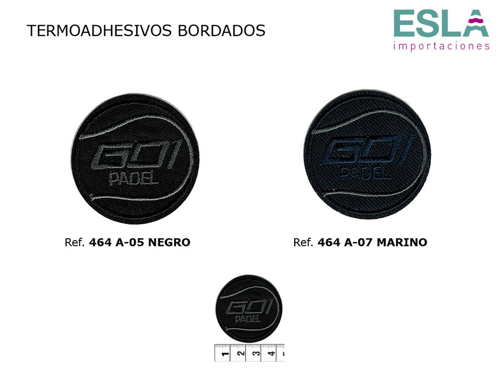 TERMOADHESIVO BORDADO 464 GO PADEL