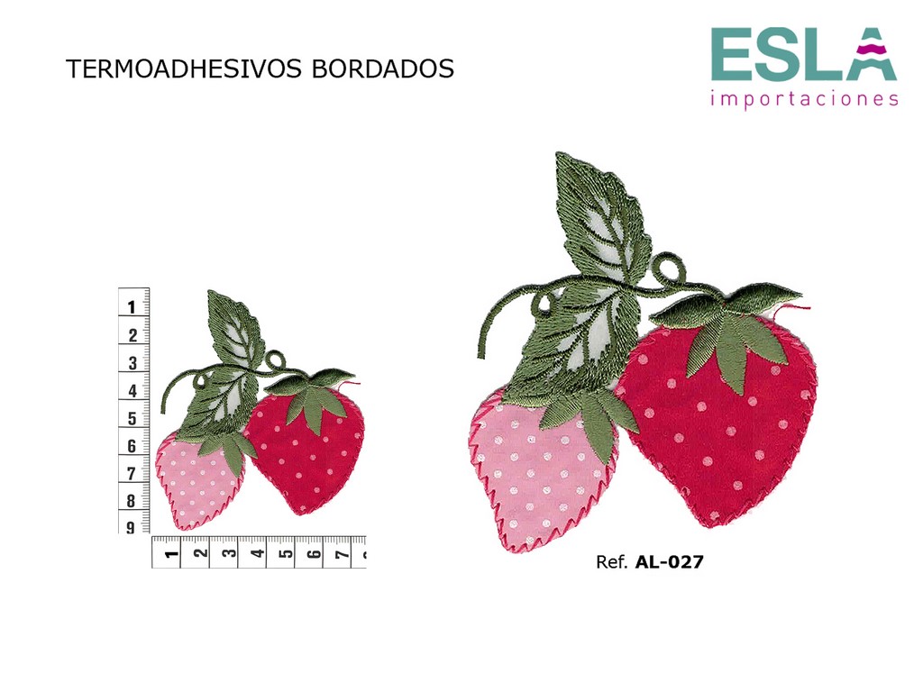 TERMOADHESIVO BORDADO FRESAS AL-027