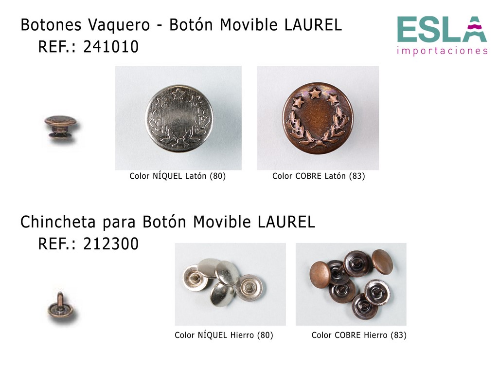 BOTON VAQUERO LAUREL