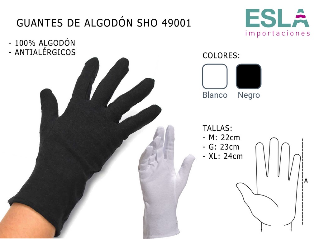 GUANTES ALGODON SHO 49001