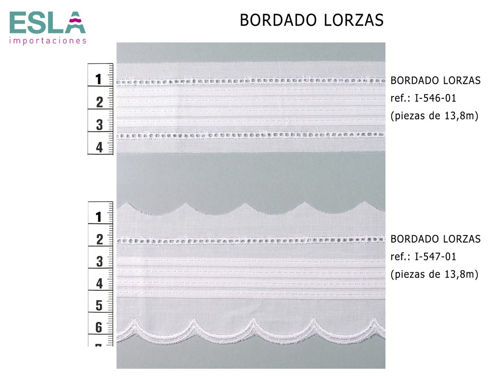 TIRA BORDADA LORZAS I-546-01 I-547-01