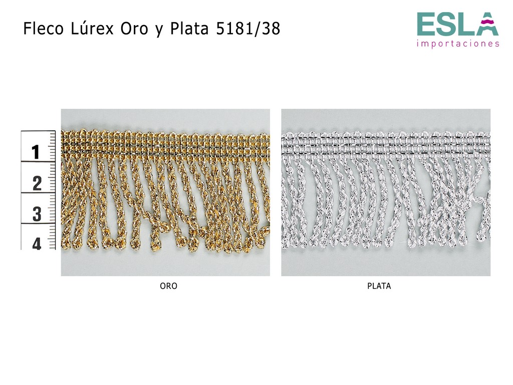 FLECO LUREX ORO Y PLATA 5181