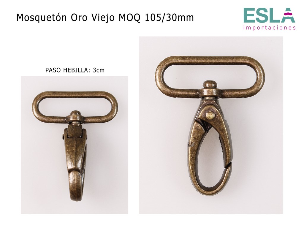 MOSQUETON MOQ 105 ORO VIEJO