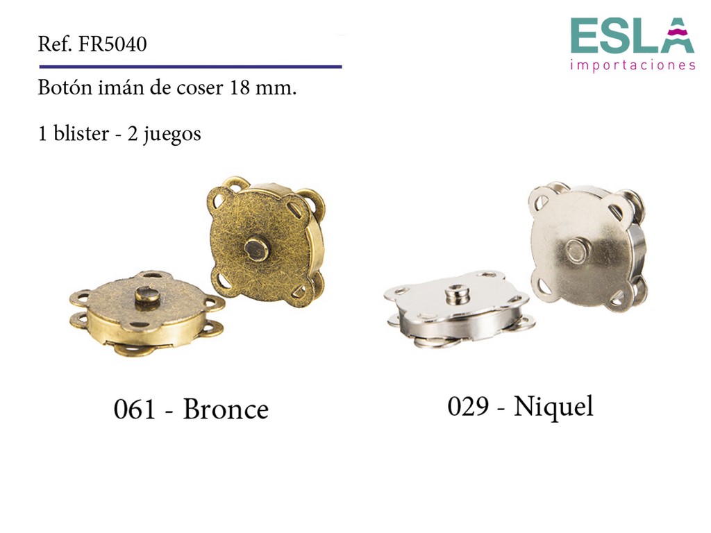 CIERRE MAGNETICO PARA COSER FR5040