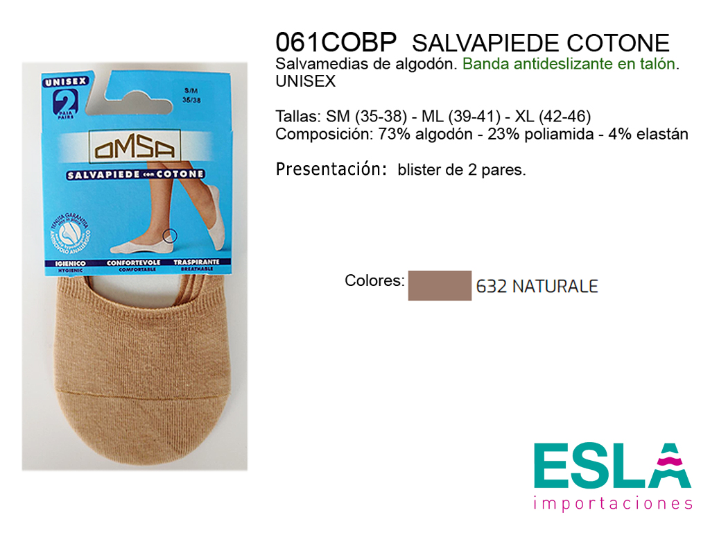 PINKIS SALVAMEDIAS COTONE 061COBP OMSA