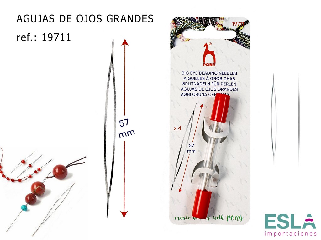 AGUJA DE PASAR PERLAS OJO GRANDE 19711