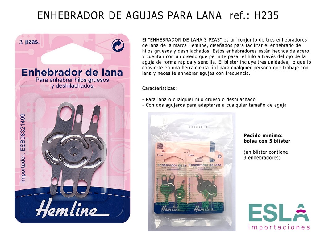 ENHEBRADOR DE AGUJAS PARA LANA H235