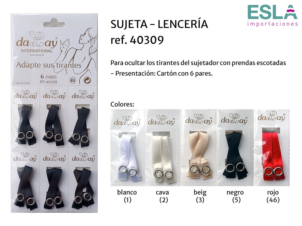 SUJETA LENCERIA CLASICO 40309