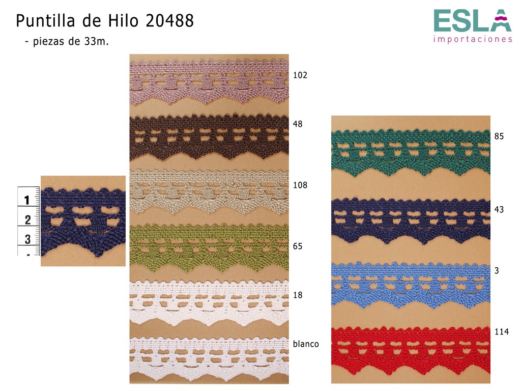 Puntilla Hilo Acrilica 20488