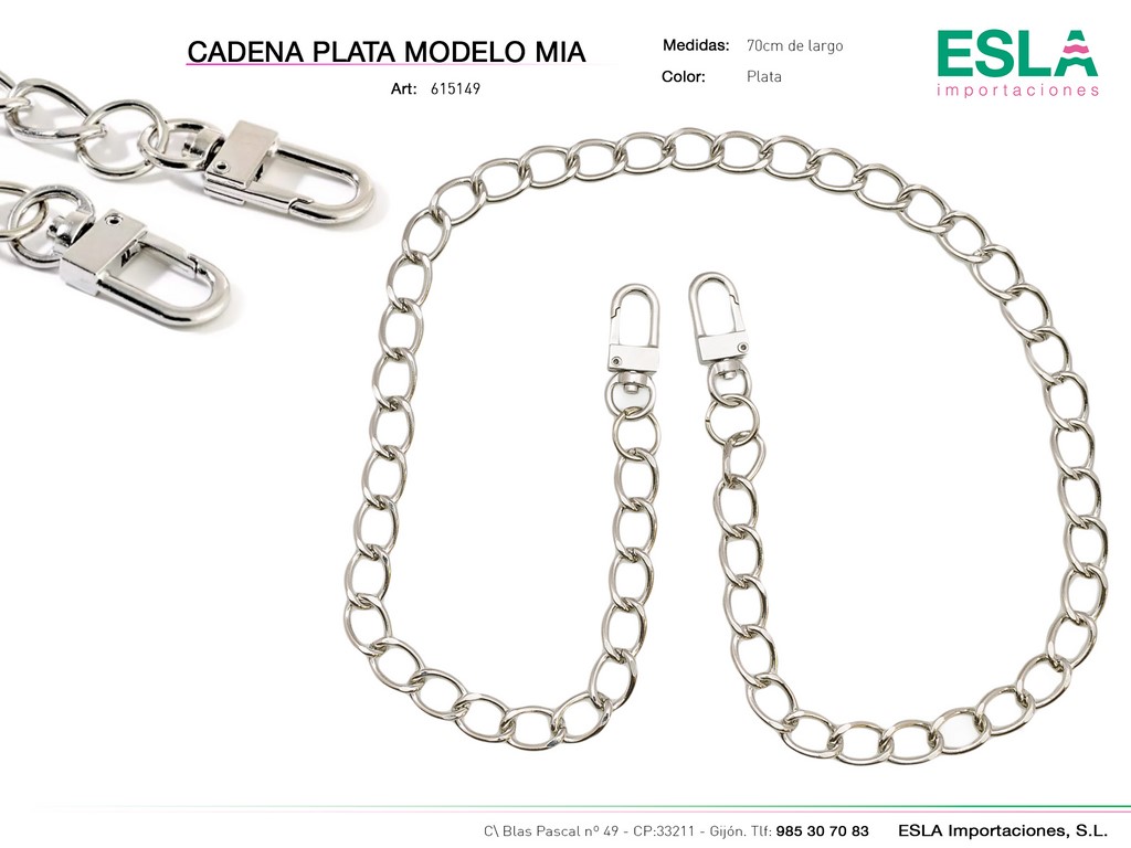 CADENA PARA BOLSO MIA 615149