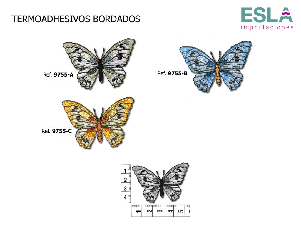 TERMOADHESIVO BORDADO MARIPOSAS 9755