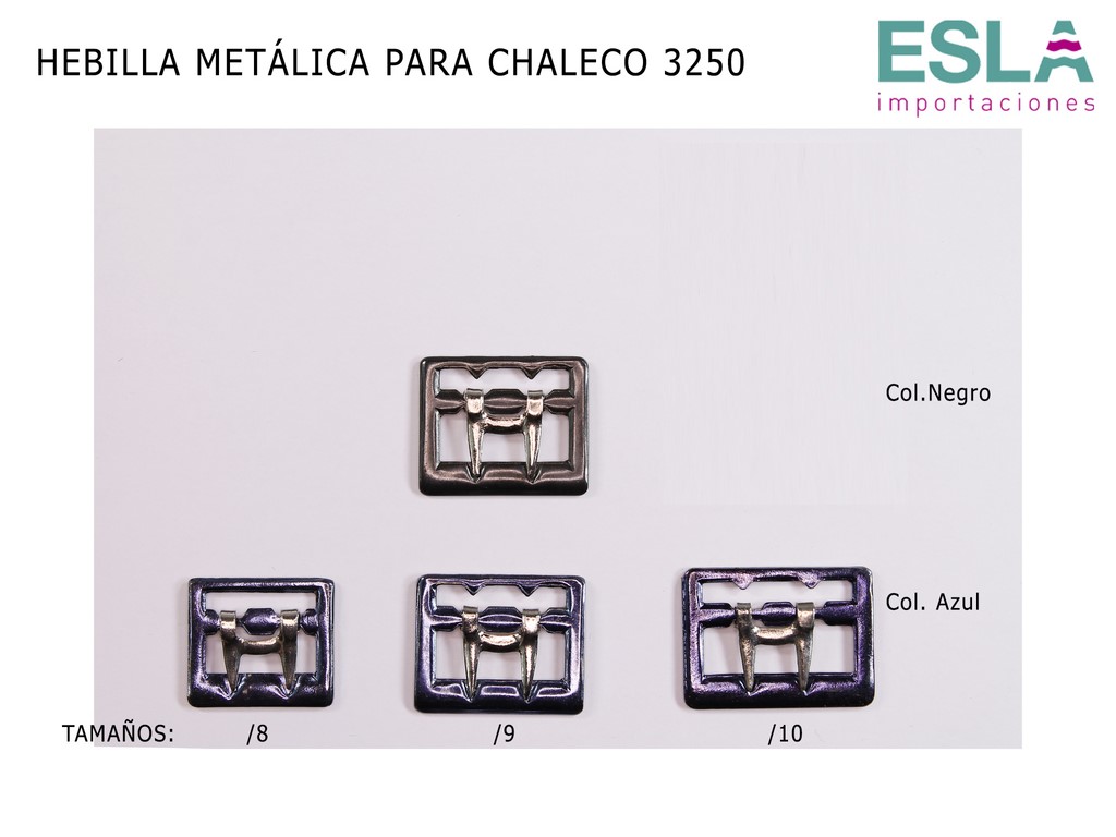 HEBILLA METALICA PARA CHALECO 3250