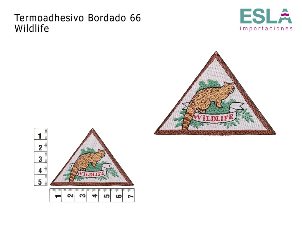 TERMOADHESIVO BORDADO 66 WILDLIFE