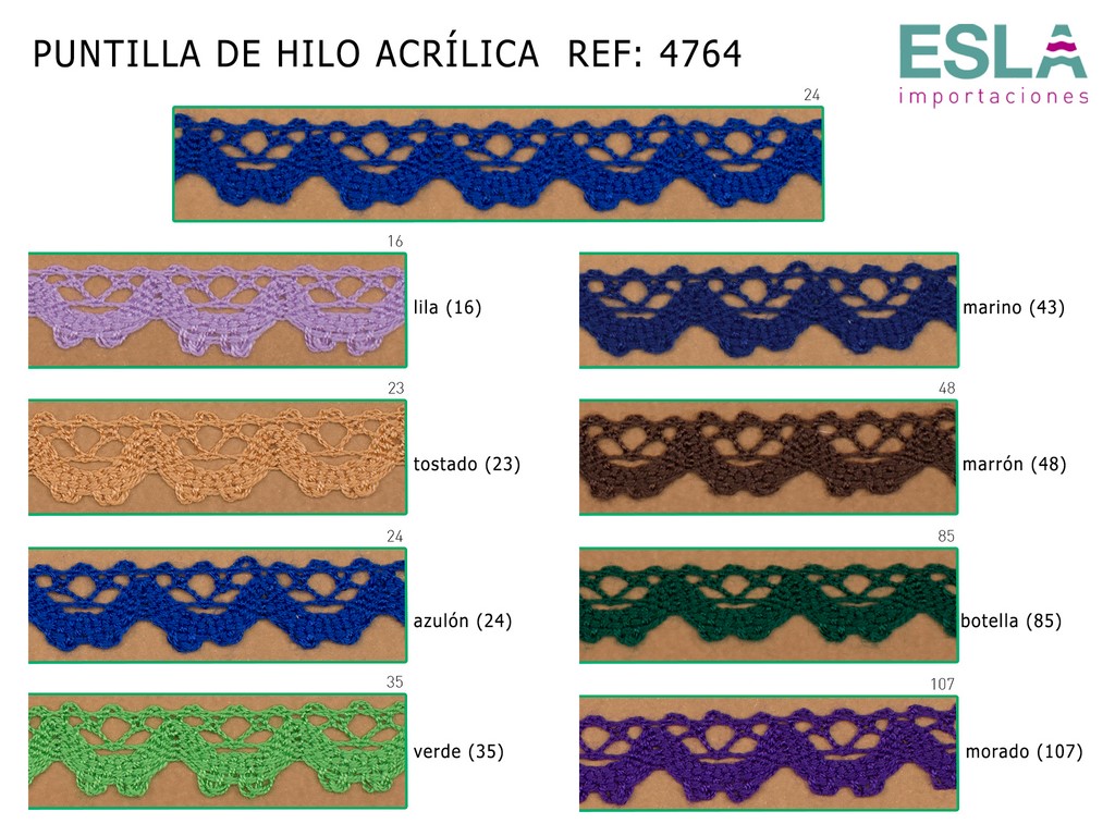 PUNTILLA DE HILO ACRILICA 4764