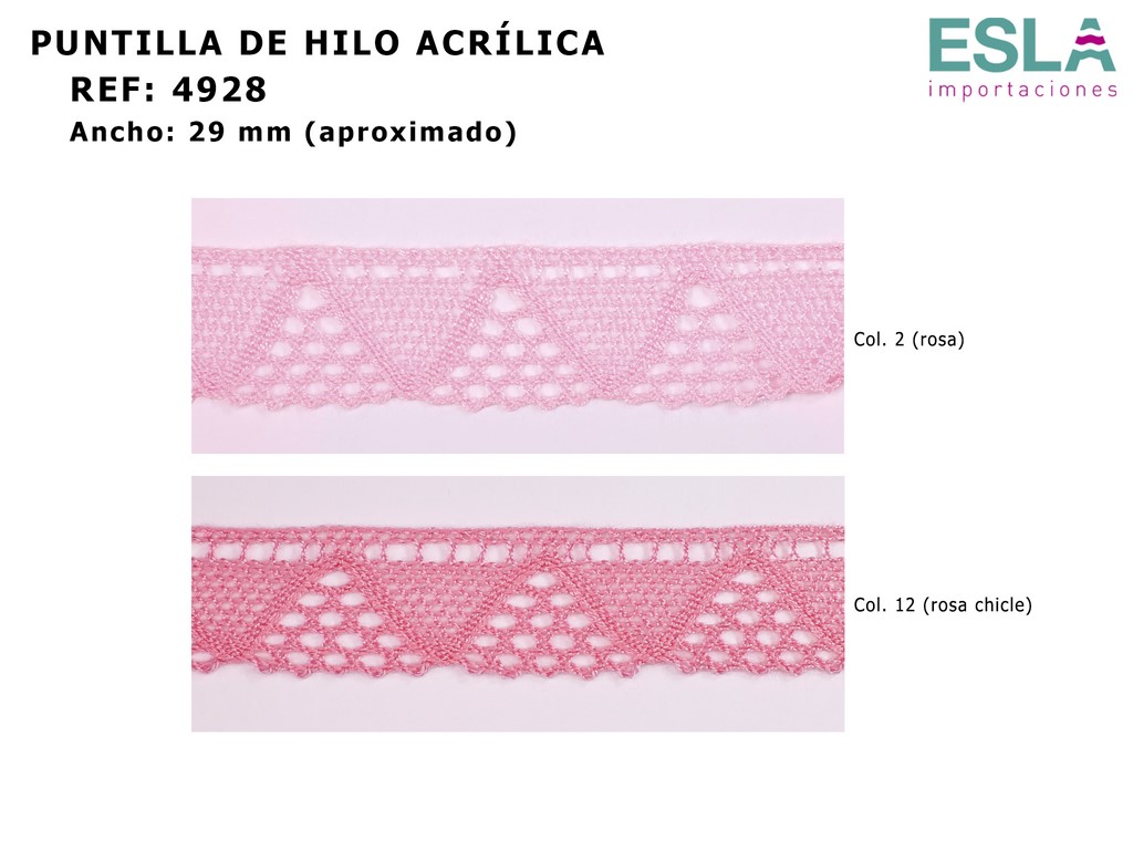 PUNTILLA DE HILO ACRILICA 4928