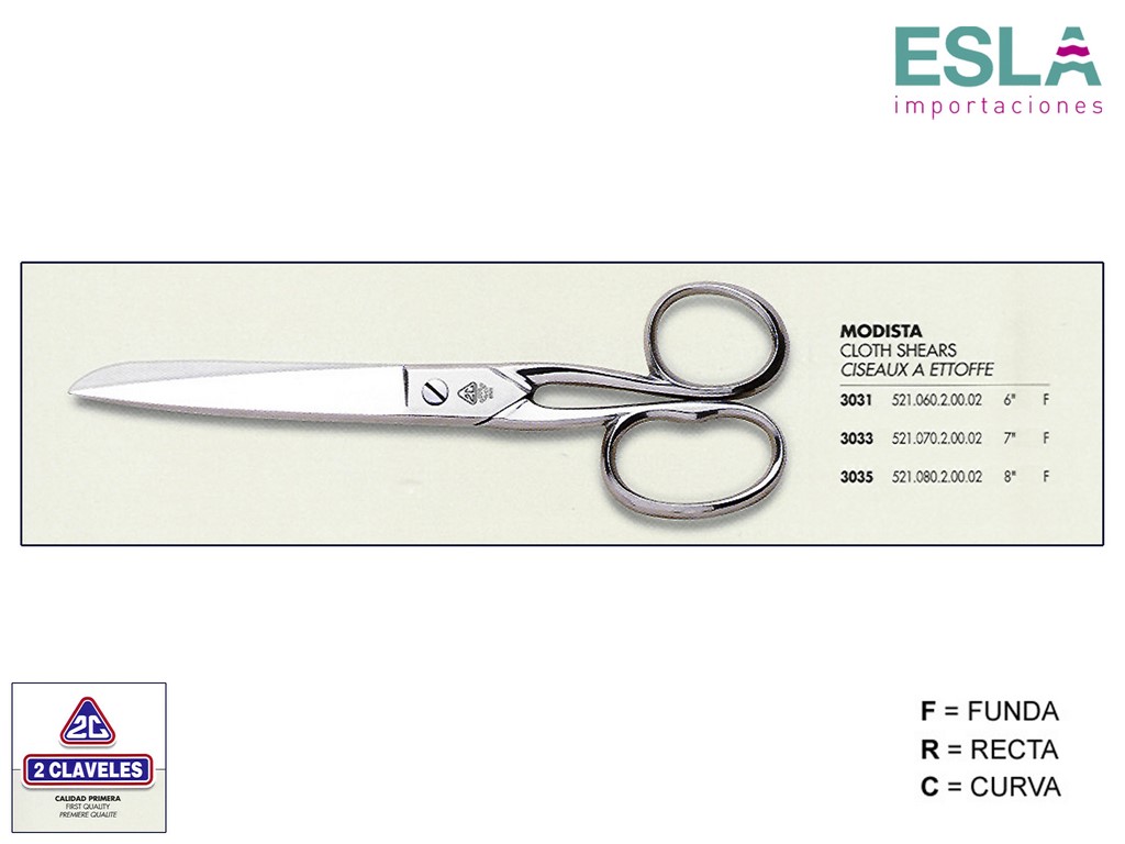 TIJERAS MODISTA 3031 3033 3035