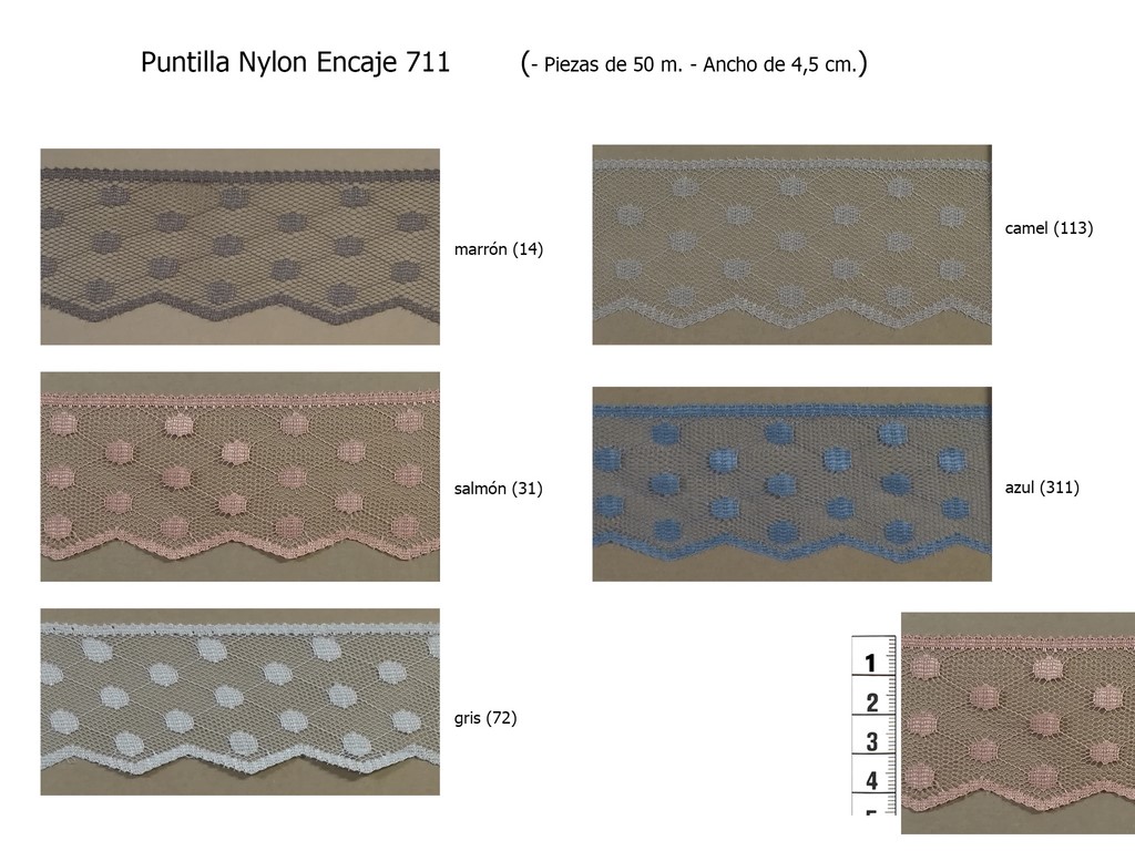 PUNTILLA NYLON LISA ENCAJE 711