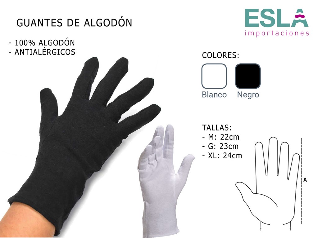GUANTES ALGODON 68000