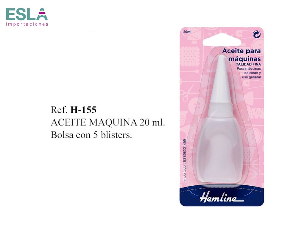 ACEITE MAQUINA DE COSER H155