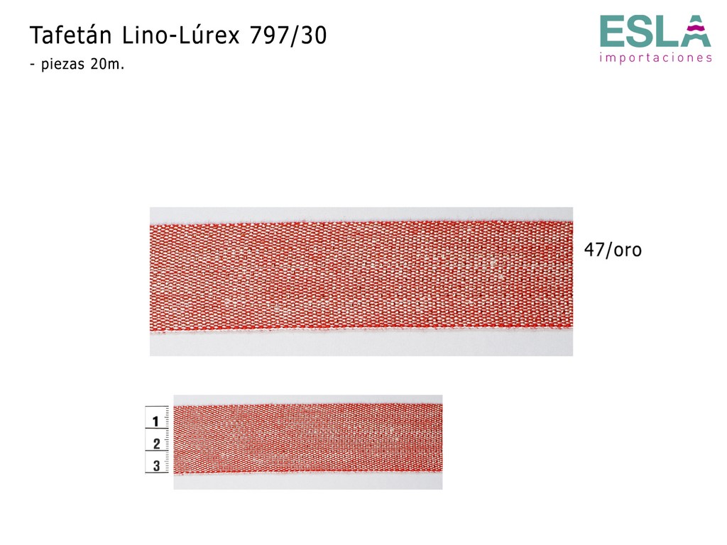 TAFETAN LINO LUREX ORO 797/30