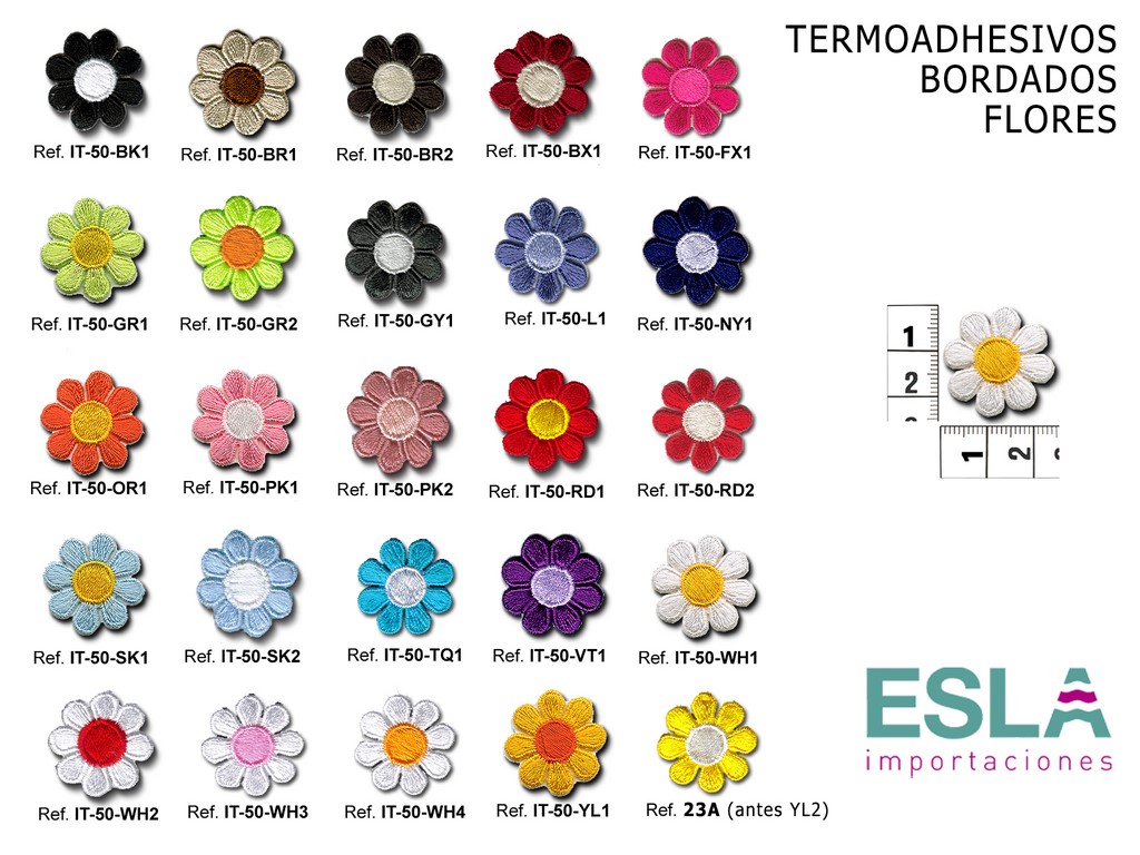 TERMOADHESIVO BORDADO FLORES IT-50 oct25