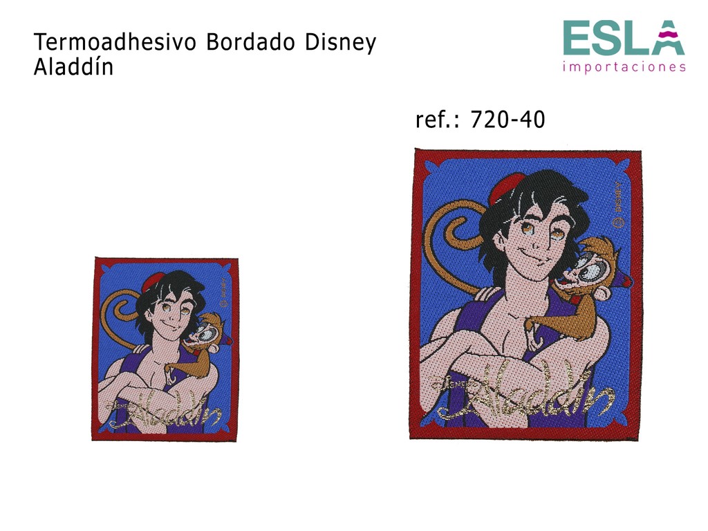 TERMOADHESIVO BORDADO DISNEY ALADIN 720-40