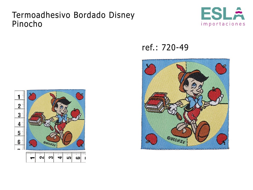 TERMOADHESIVO BORDADO DISNEY PINOCHO 720-49