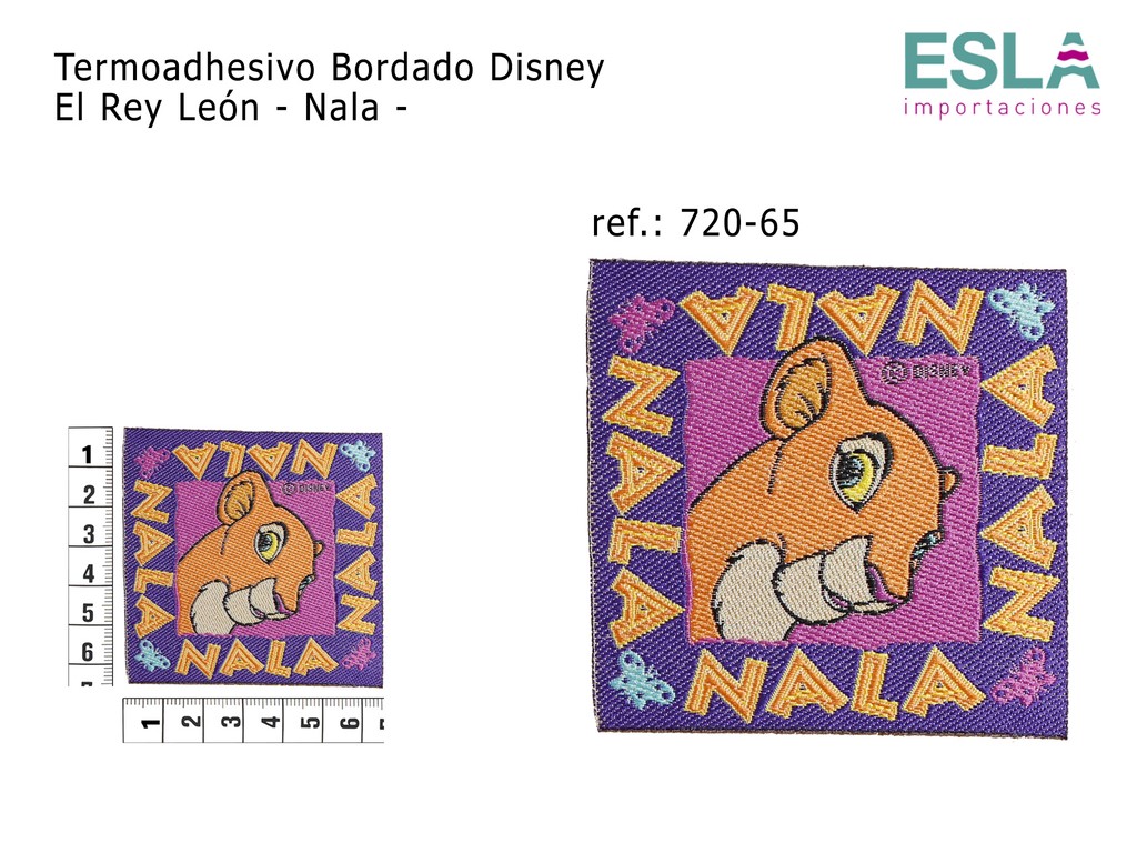 TERMOADHESIVO BORDADO DISNEY EL REY LEON 720-65 NALA