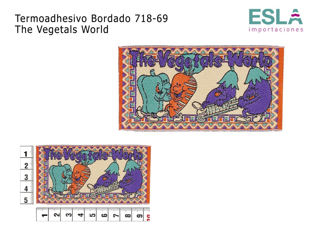 TERMOADHESIVO BORDADO 718-69 THE VEGETALS WORLD