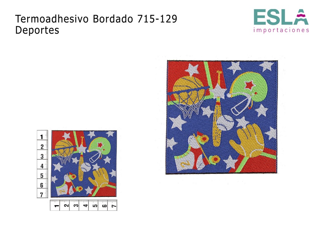 TERMOADHESIVO BORDADO 715-129 DEPORTES