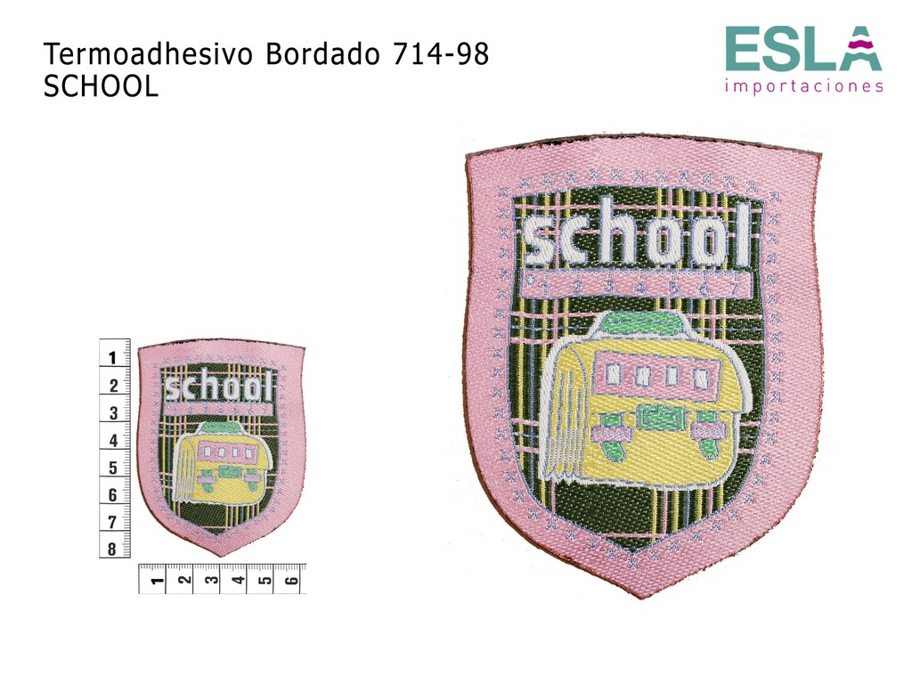 TERMOADHESIVO BORDADO COLEGIO SCHOOL 714-98