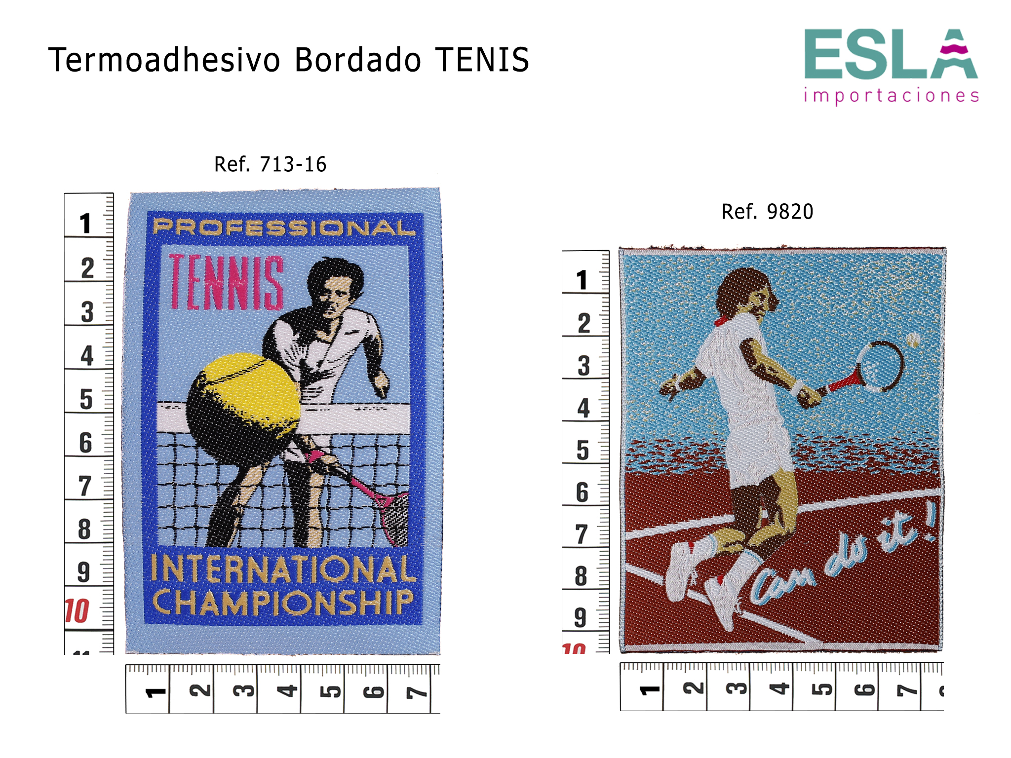TERMOADHESIVO BORDADO TENIS 713-16 Y 9820