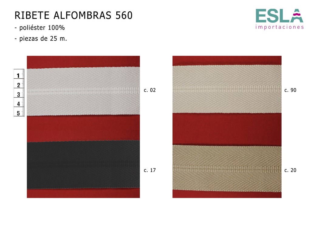 RIBETE ALFOMBRAS 560