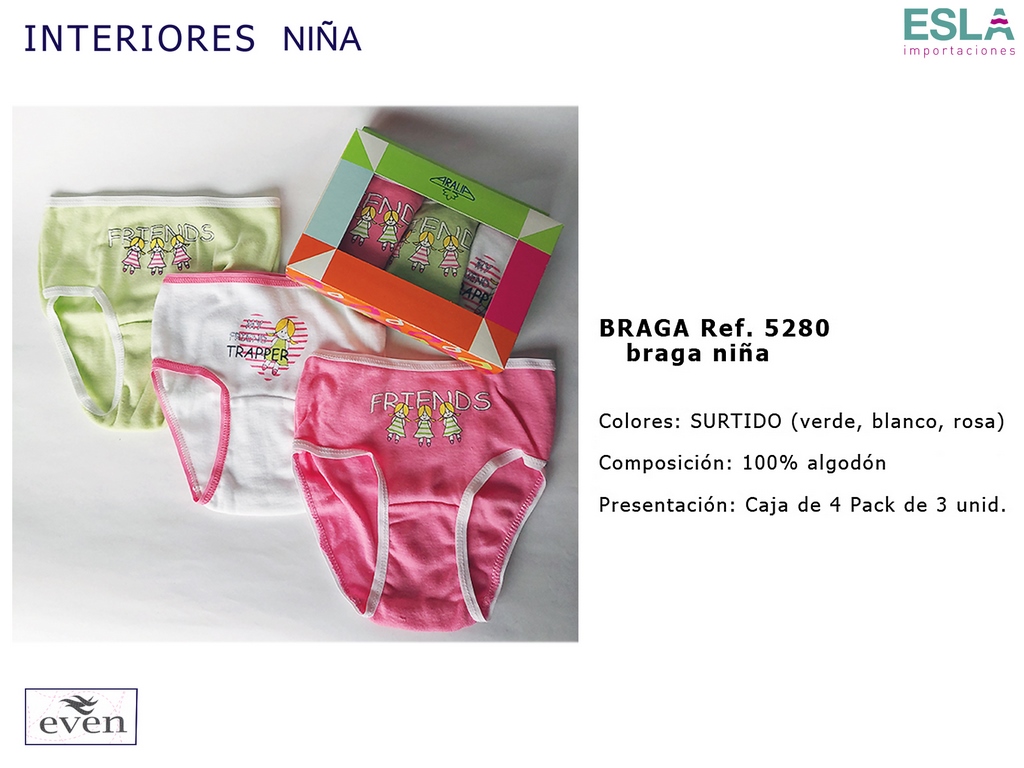 BRAGA NIÑA EVEN 5280