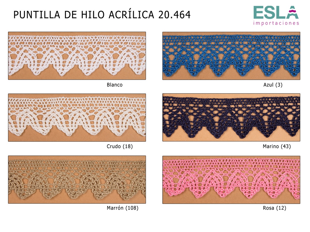 PUNTILLA DE HILO ACRILICA 20464