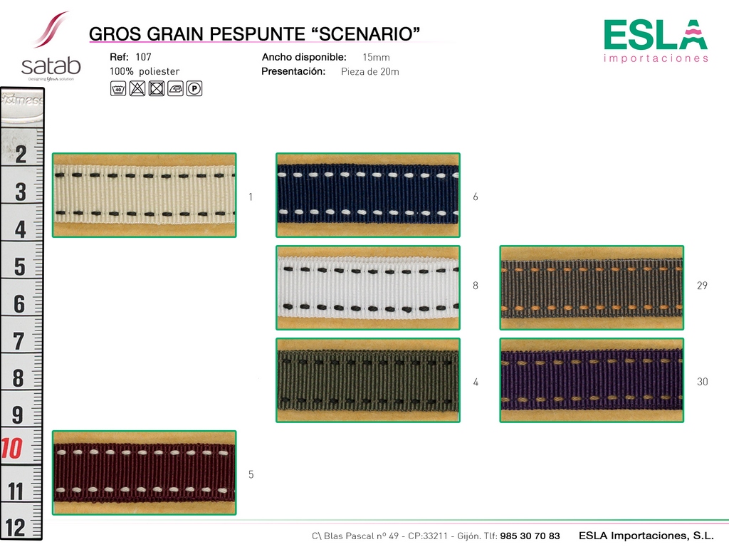 GROS GRAIN PESPUNTE ESCENARIO